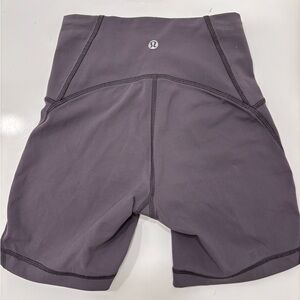 Lululemon Athletica Train Time Dark Gray Biker Shorts